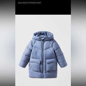 Zara Kids Girls Quilted Puffer Size 11-12 Like New Condition